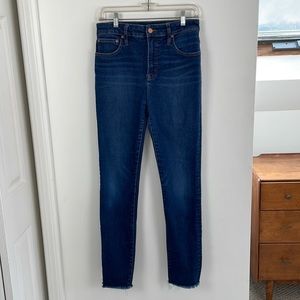 J CREW Curvy Toothpick Jean sz 29T Tall high waist stretch jeans